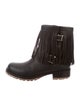 Valentino Fringe Moto Boots