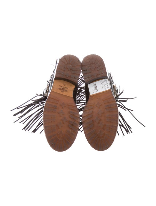 Valentino Fringe Moto Boots