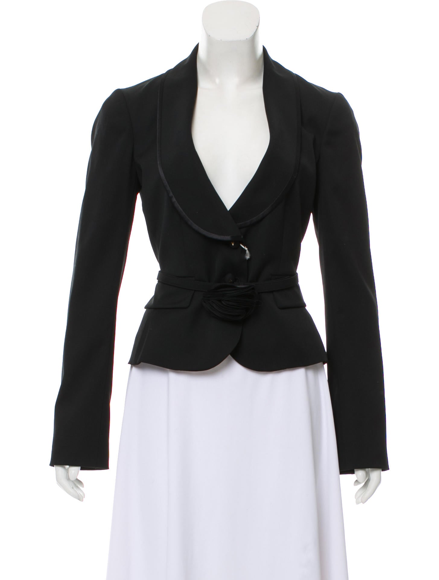 トップス VALENTINO HIVER 2008 wool knit jacket Vintage