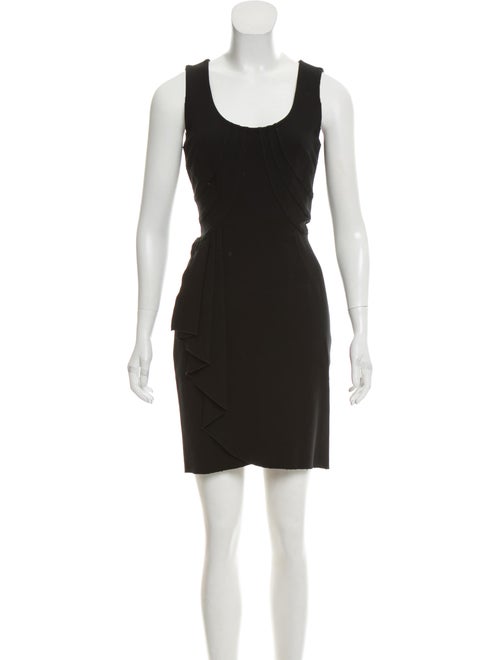 Valentino A-line Sleeveless Dress Black