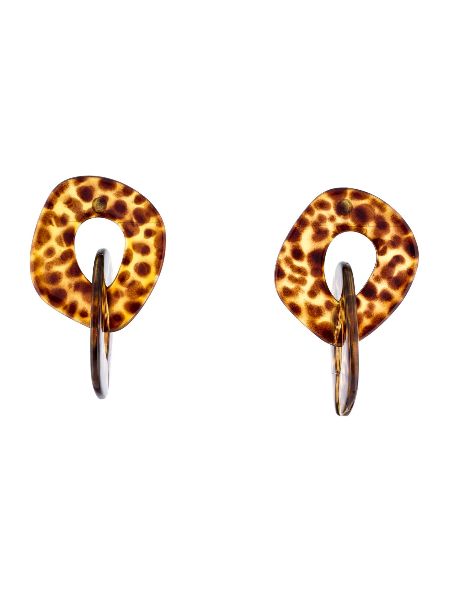 Valet Studio Resin Andrea Tortoiseshell Drop Earrings