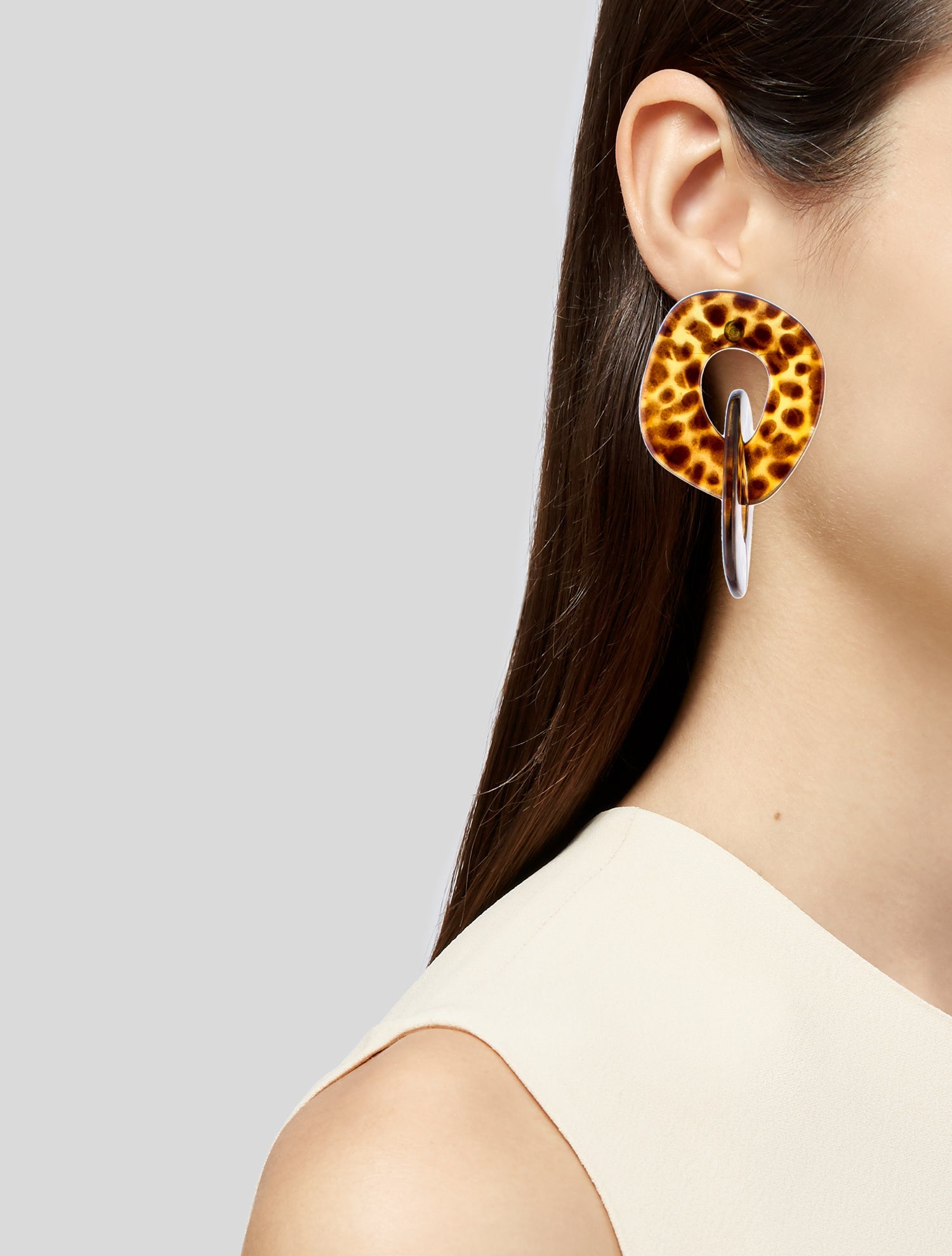 Valet Studio Resin Andrea Tortoiseshell Drop Earrings