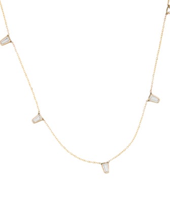 Vale 14K 1.17 Lab-Grown Sapphire Station Chain Necklace