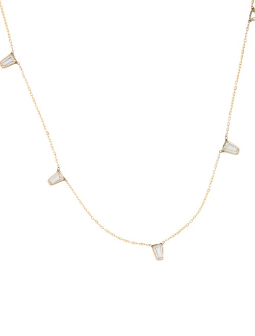 Vale 14K 1.17 Lab-Grown Sapphire Station Chain Necklace