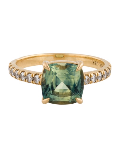 Vale 18K 2.26ct Sapphire & Diamond Cocktail Ring