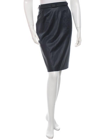 Vanessa Bruno Wool Belted Skirt