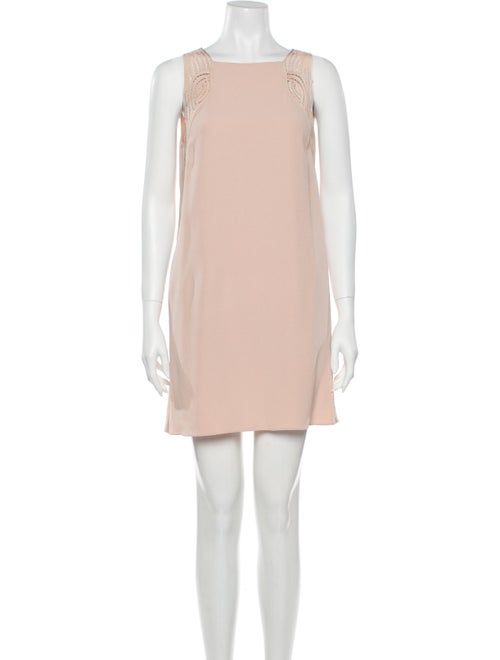Vanessa Bruno Bateau Neckline Mini Dress Pink