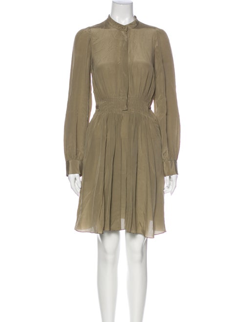 Vanessa Bruno Silk Mini Dress Green