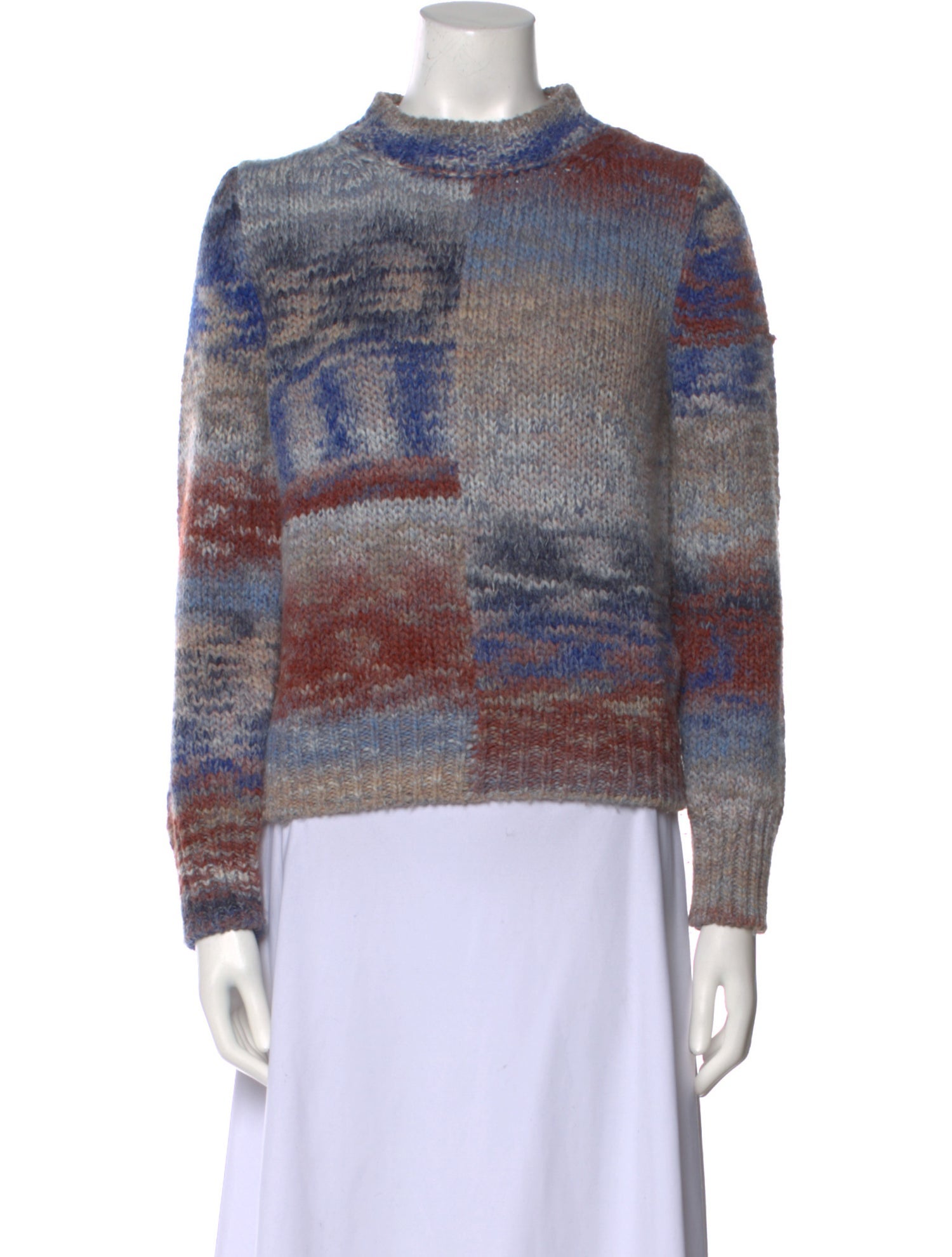 Vanessa Bruno Printed Mock Neck Sweater