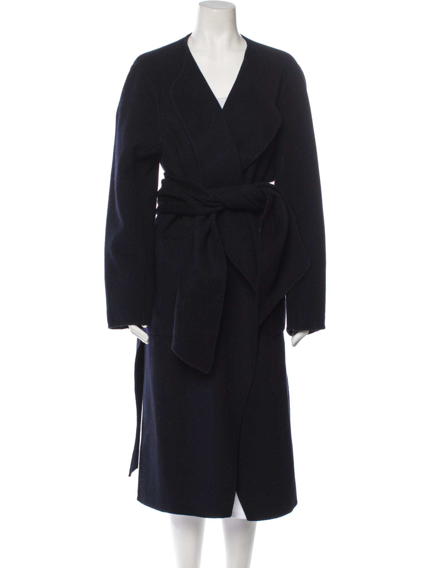 Vanessa Bruno Wool Faux Fur Coat