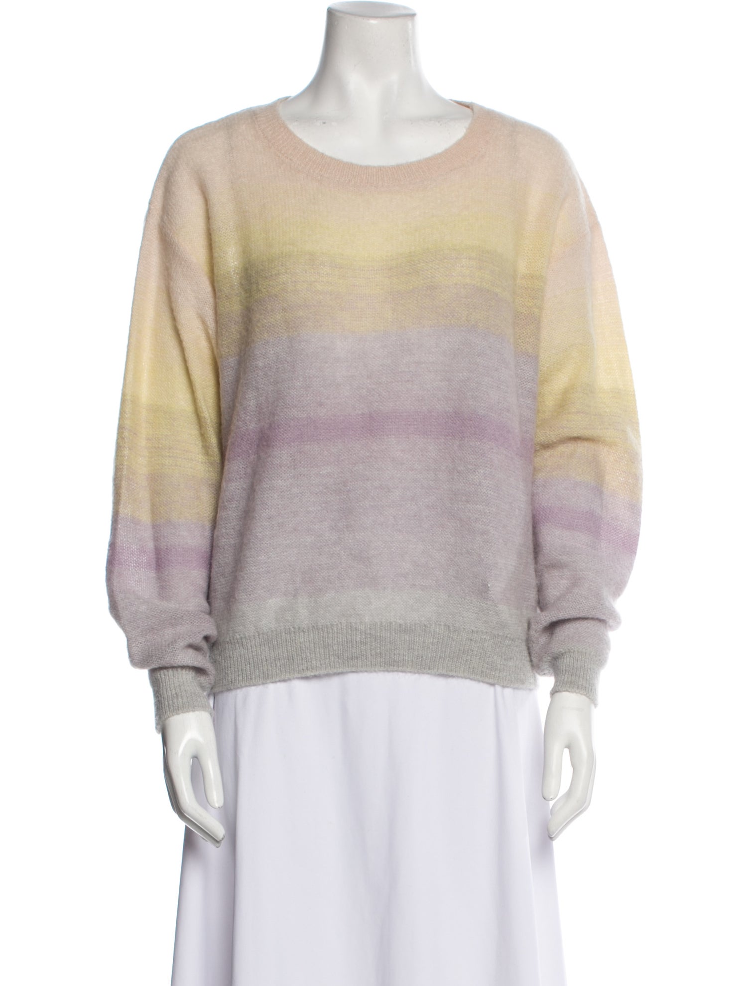 Vanessa Bruno Striped Scoop Neck Sweater