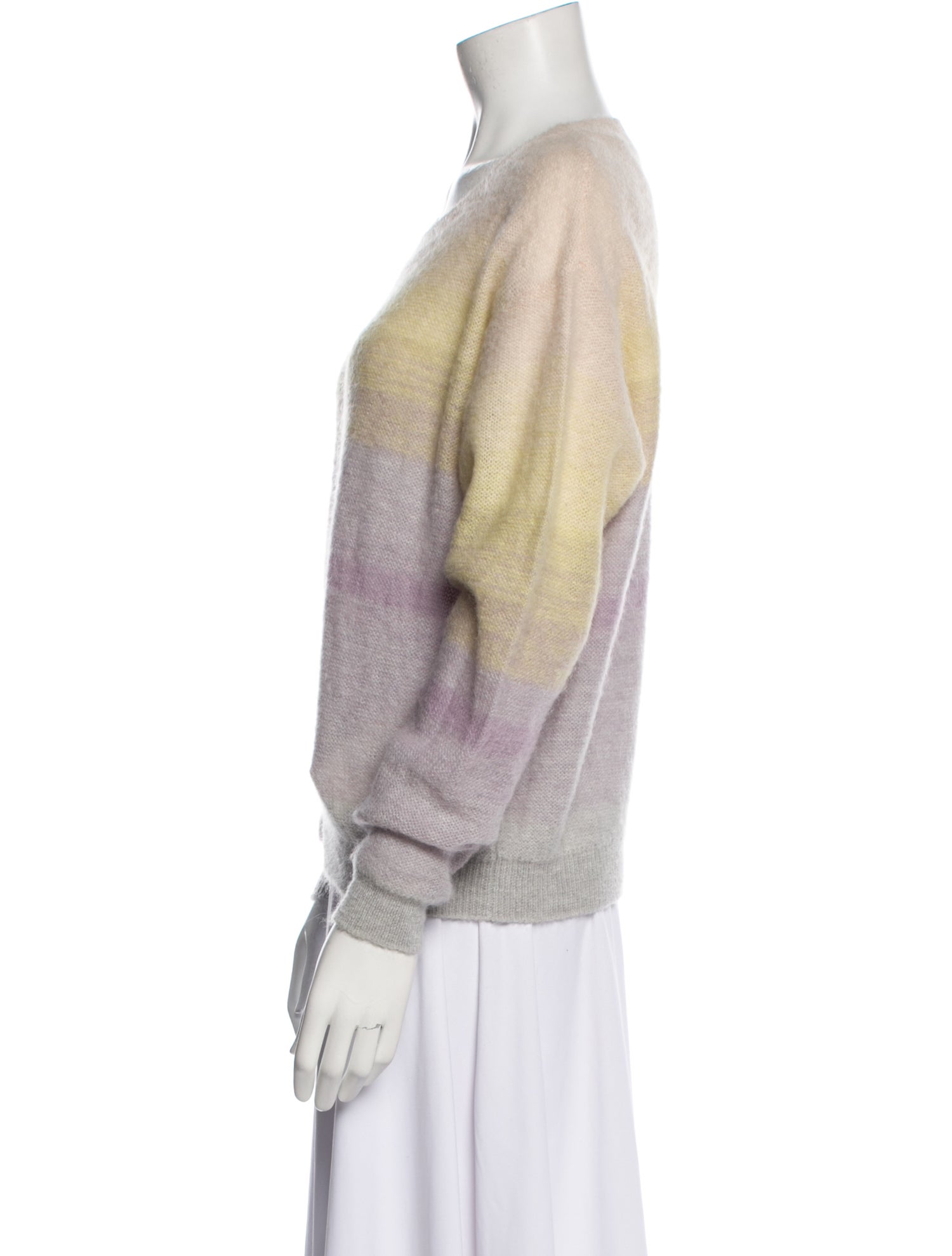 Vanessa Bruno Striped Scoop Neck Sweater