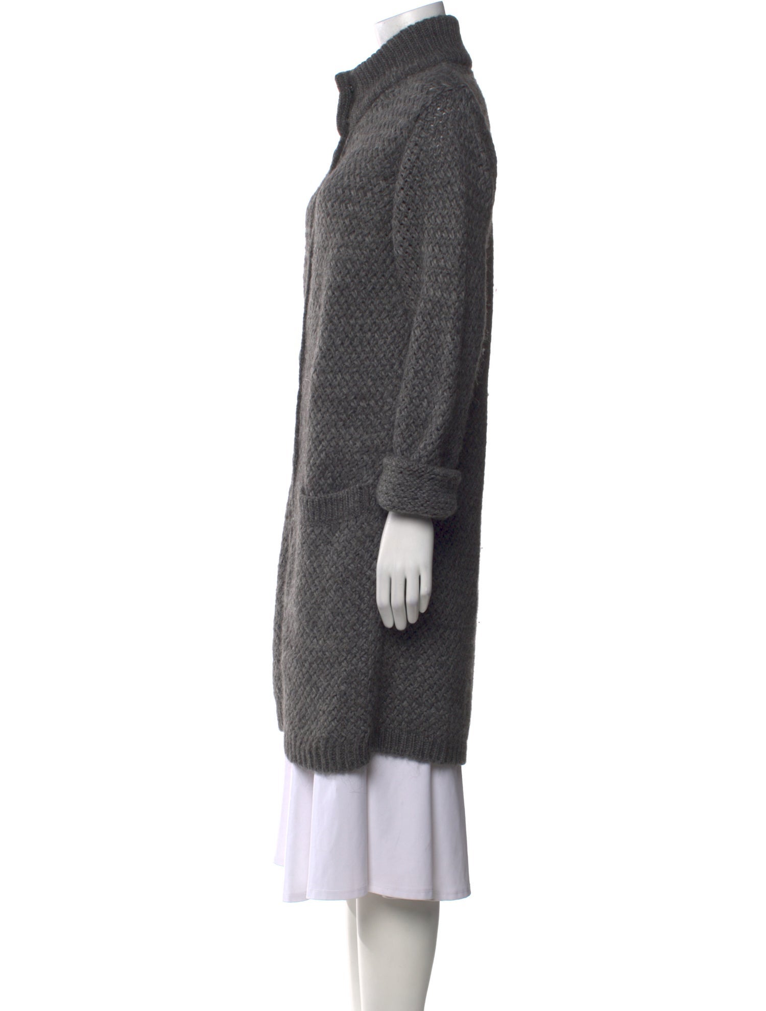 Vanessa Bruno Merino Wool Mock Neck Sweater