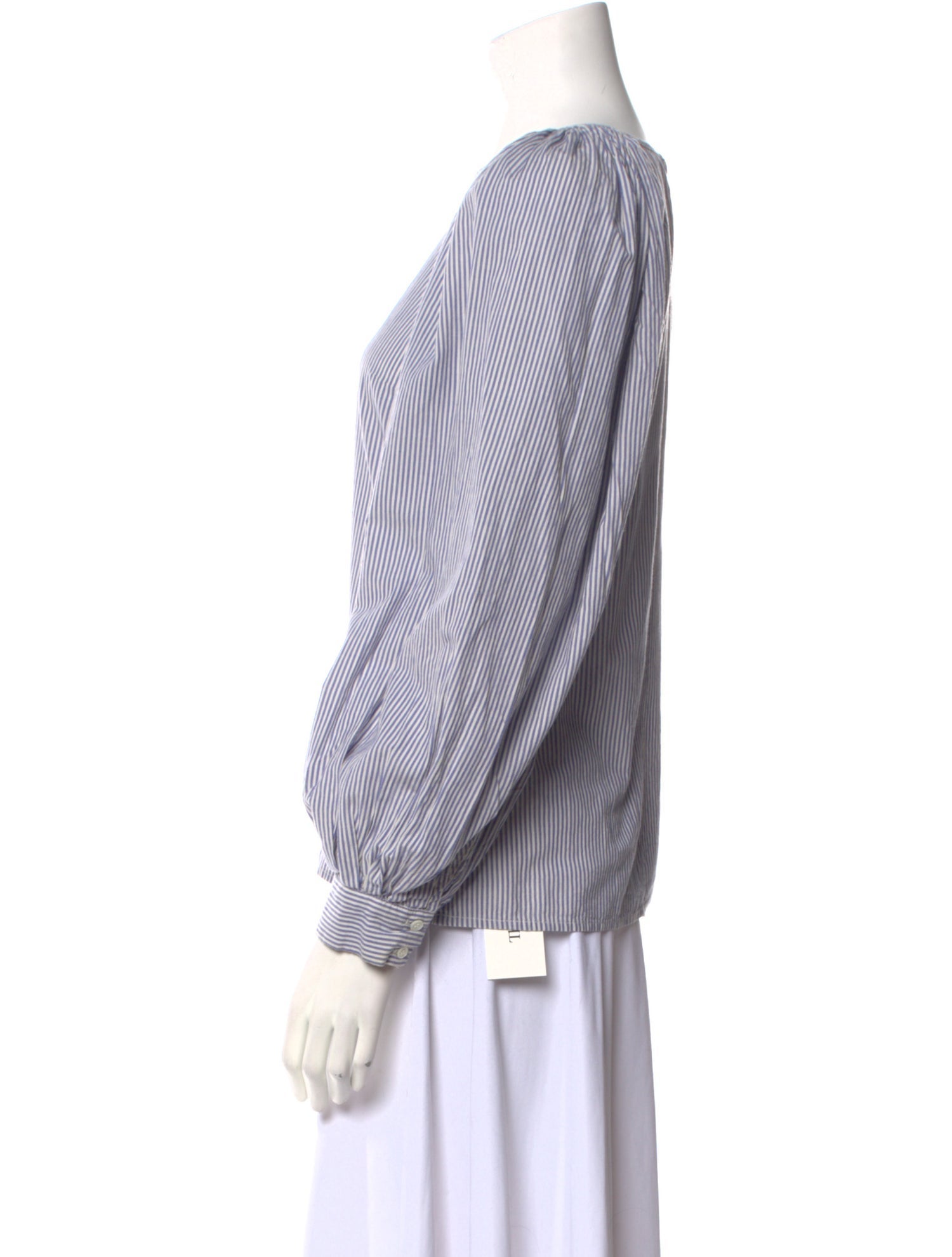 Vanessa Bruno Striped Bateau Neckline Blouse