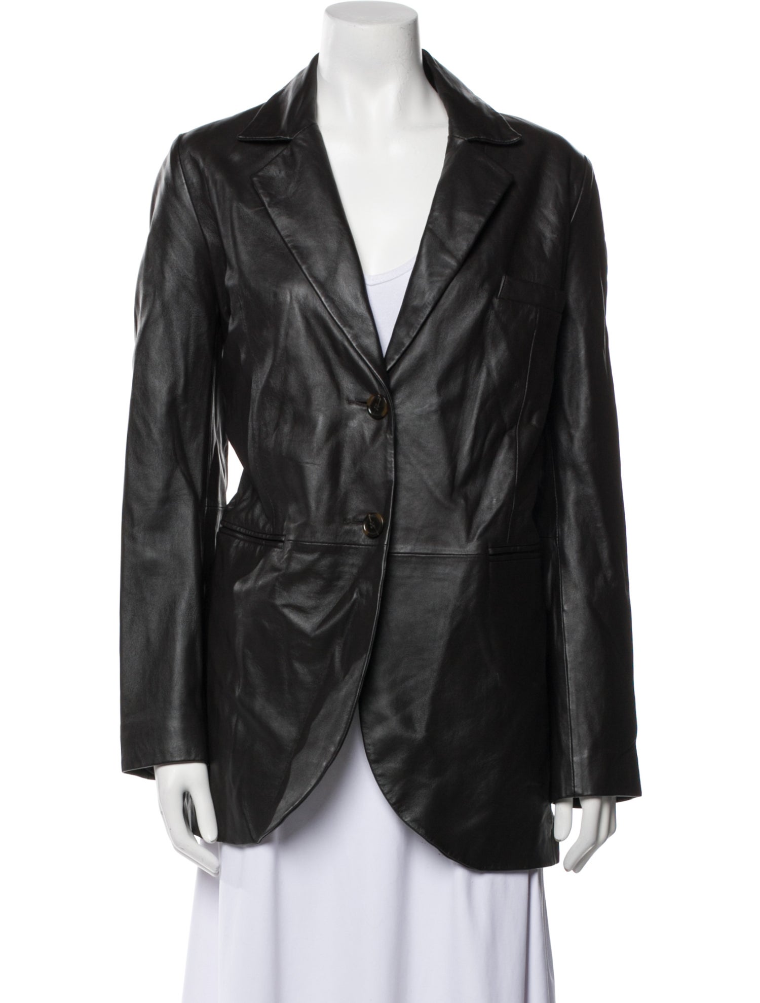 Vanessa Bruno Lamb Leather Blazer