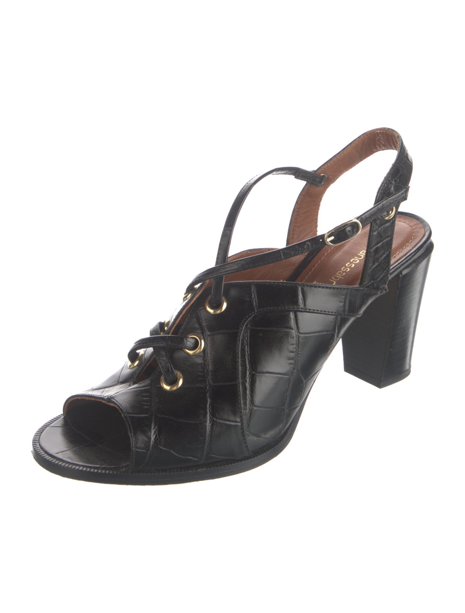 Vanessa Bruno Leather Slingback Sandals