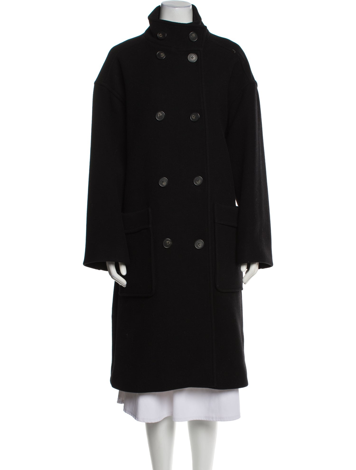 Vanessa Bruno Virgin Wool Peacoat