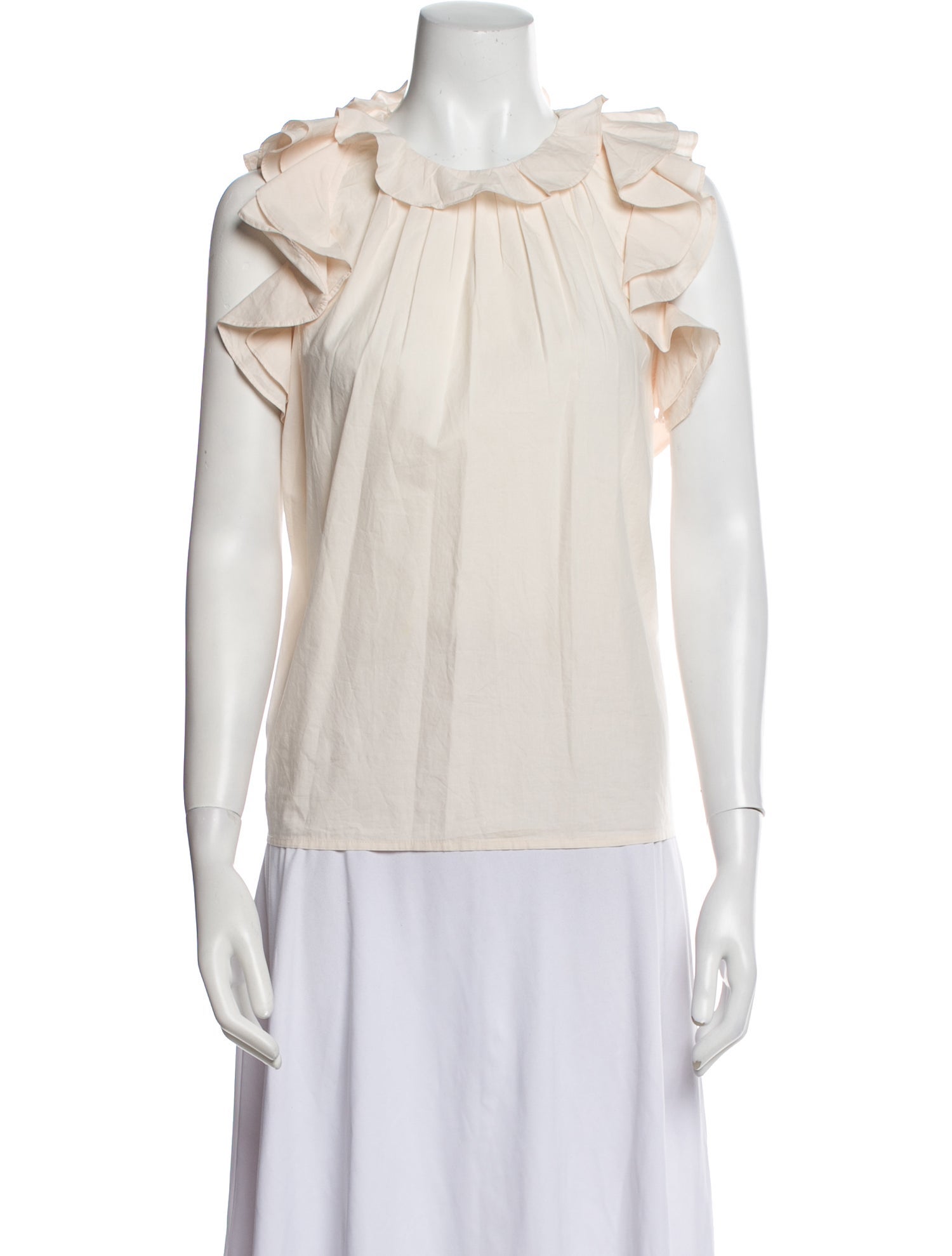 Vanessa Bruno Crew Neck Sleeveless Blouse