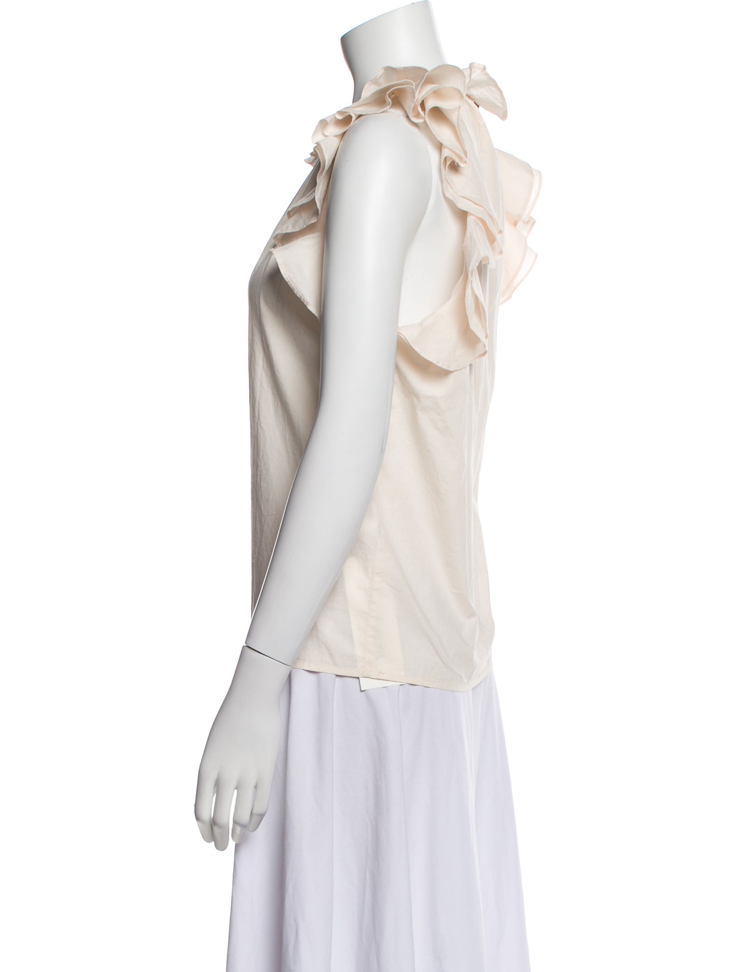 Vanessa Bruno Crew Neck Sleeveless Blouse