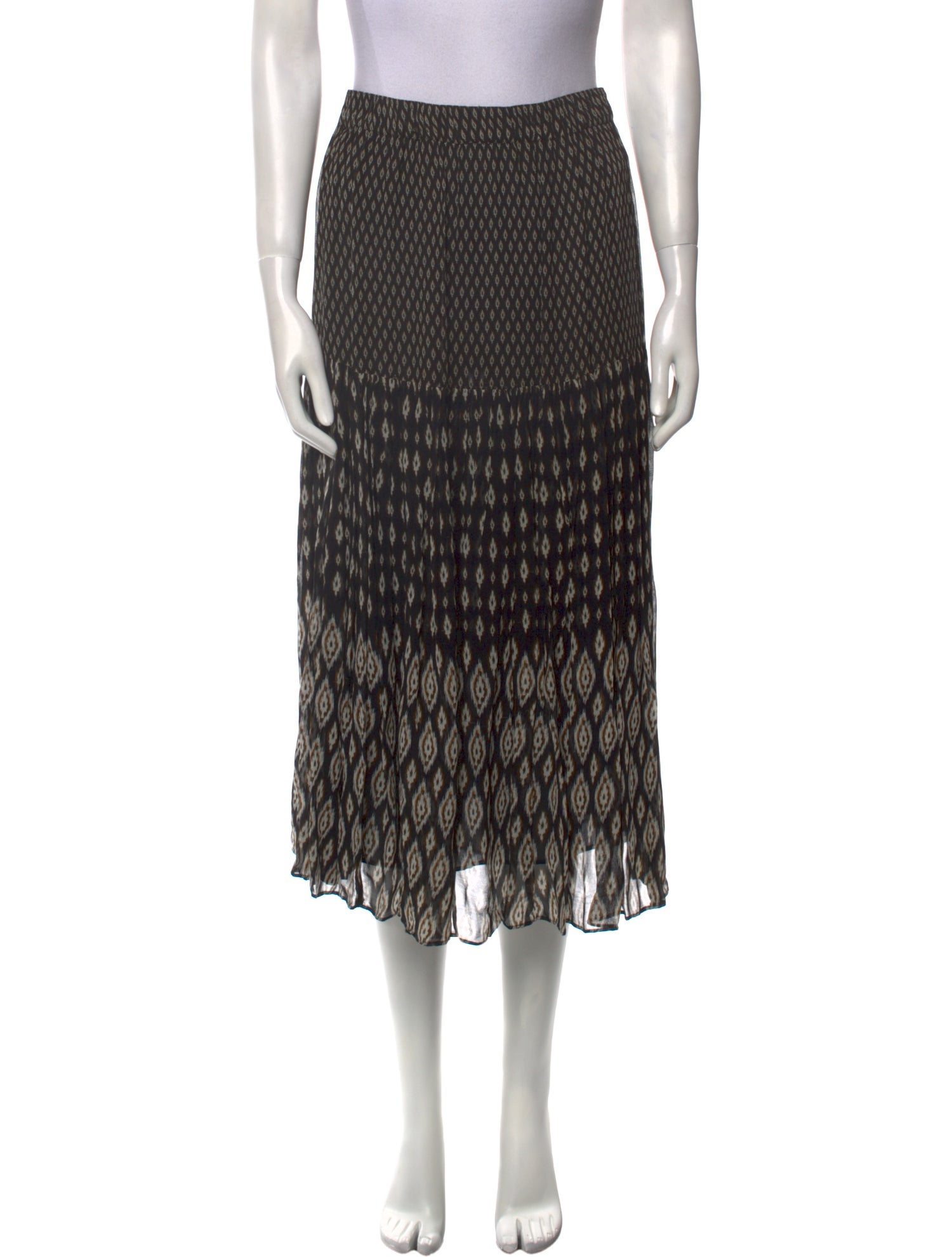 Vanessa Bruno Printed Midi Length Skirt