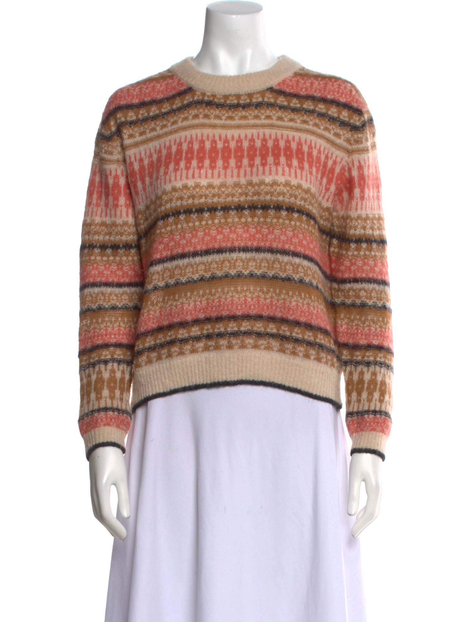 Vanessa Bruno Striped Crew Neck Sweater