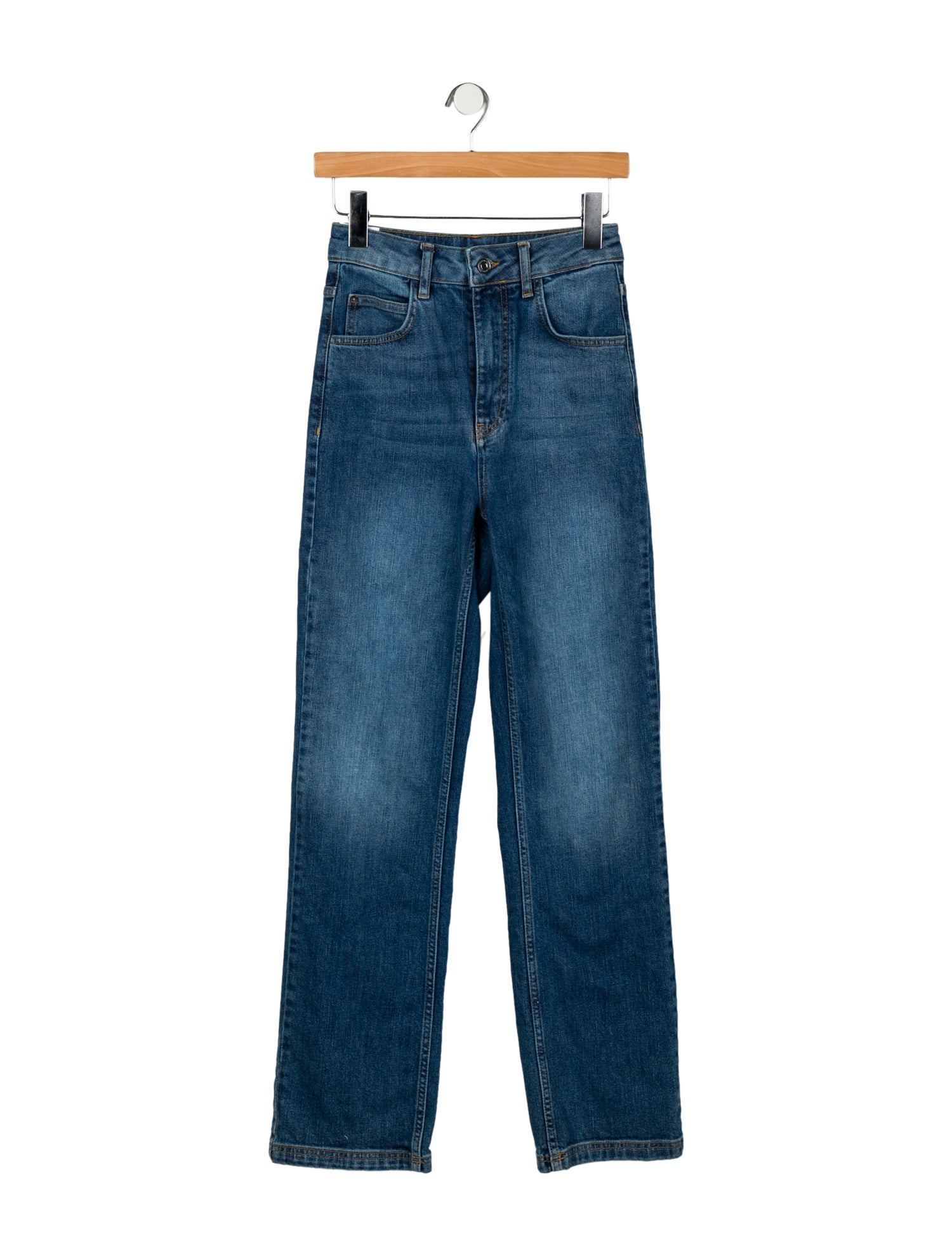 Vanessa Bruno High-Rise Straight Leg Jeans
