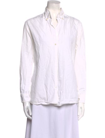 Vanessa Bruno Long Sleeve Button-Up Top