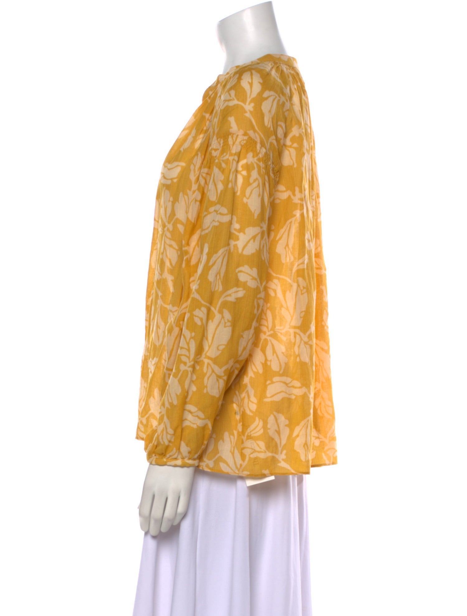 Vanessa Bruno Printed V-Neck Blouse