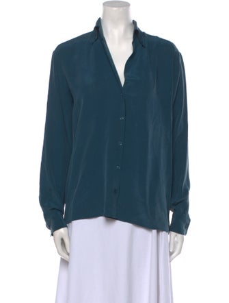 Vanessa Bruno Long Sleeve Button-Up Top