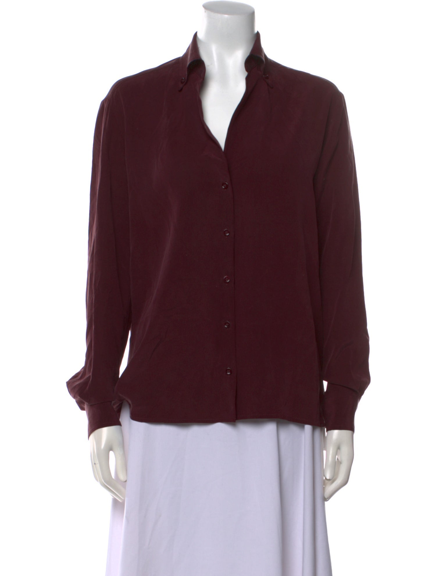 Vanessa Bruno Long Sleeve Button-Up Top