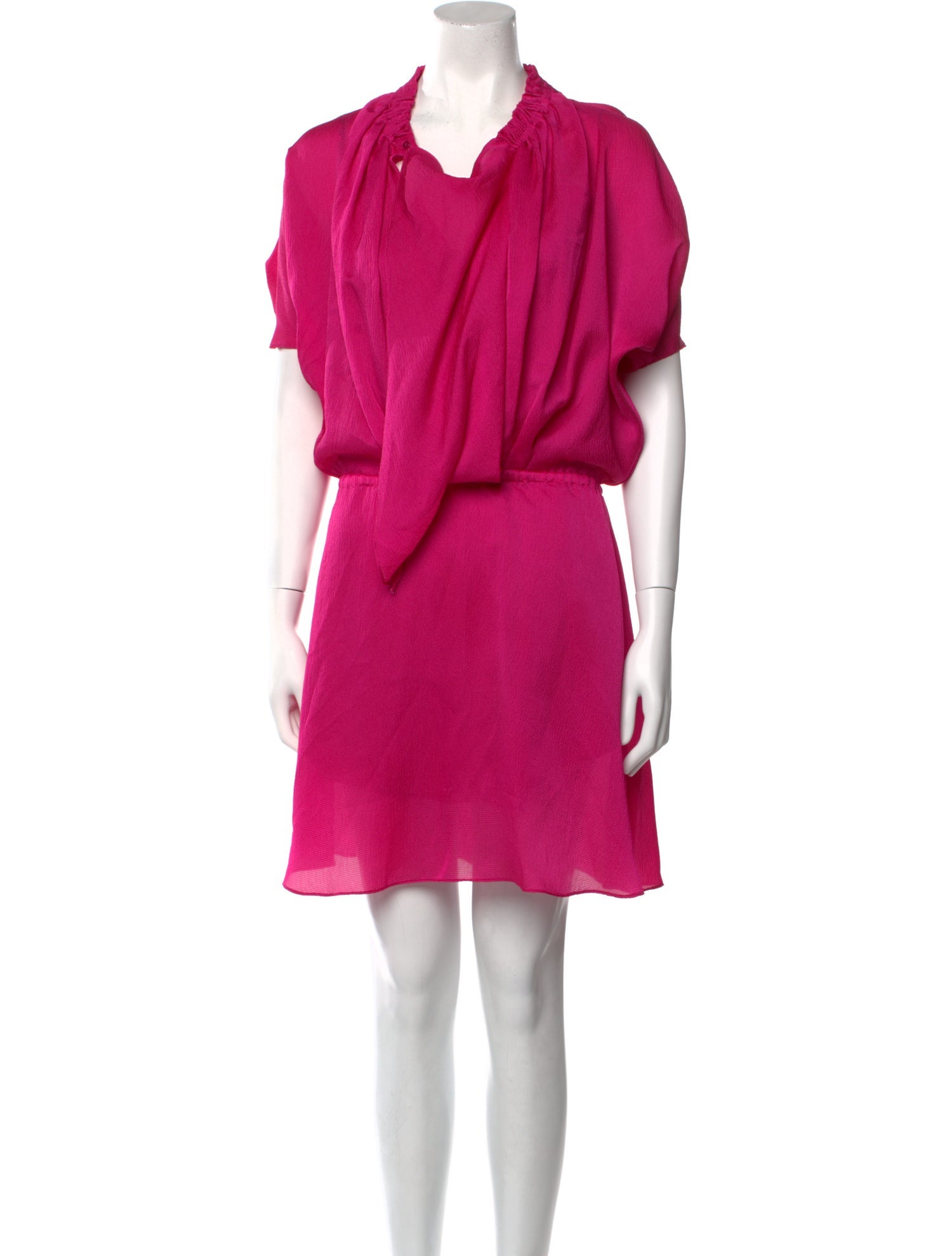 Vanessa Bruno Cowl Neck Mini Dress