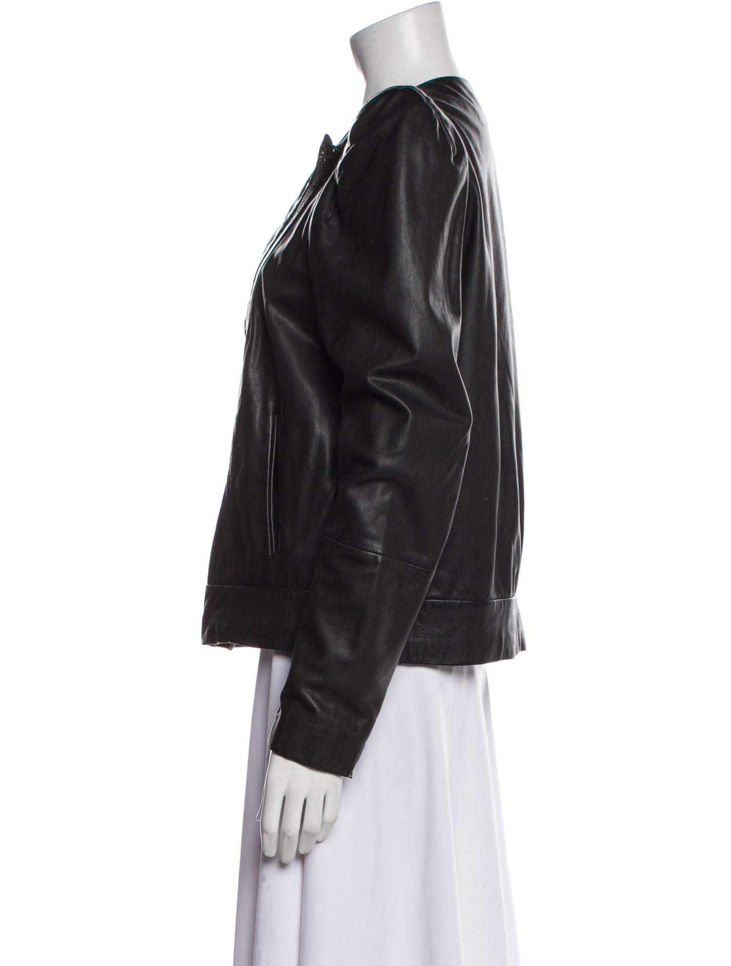Vanessa Bruno Lamb Leather Biker Jacket