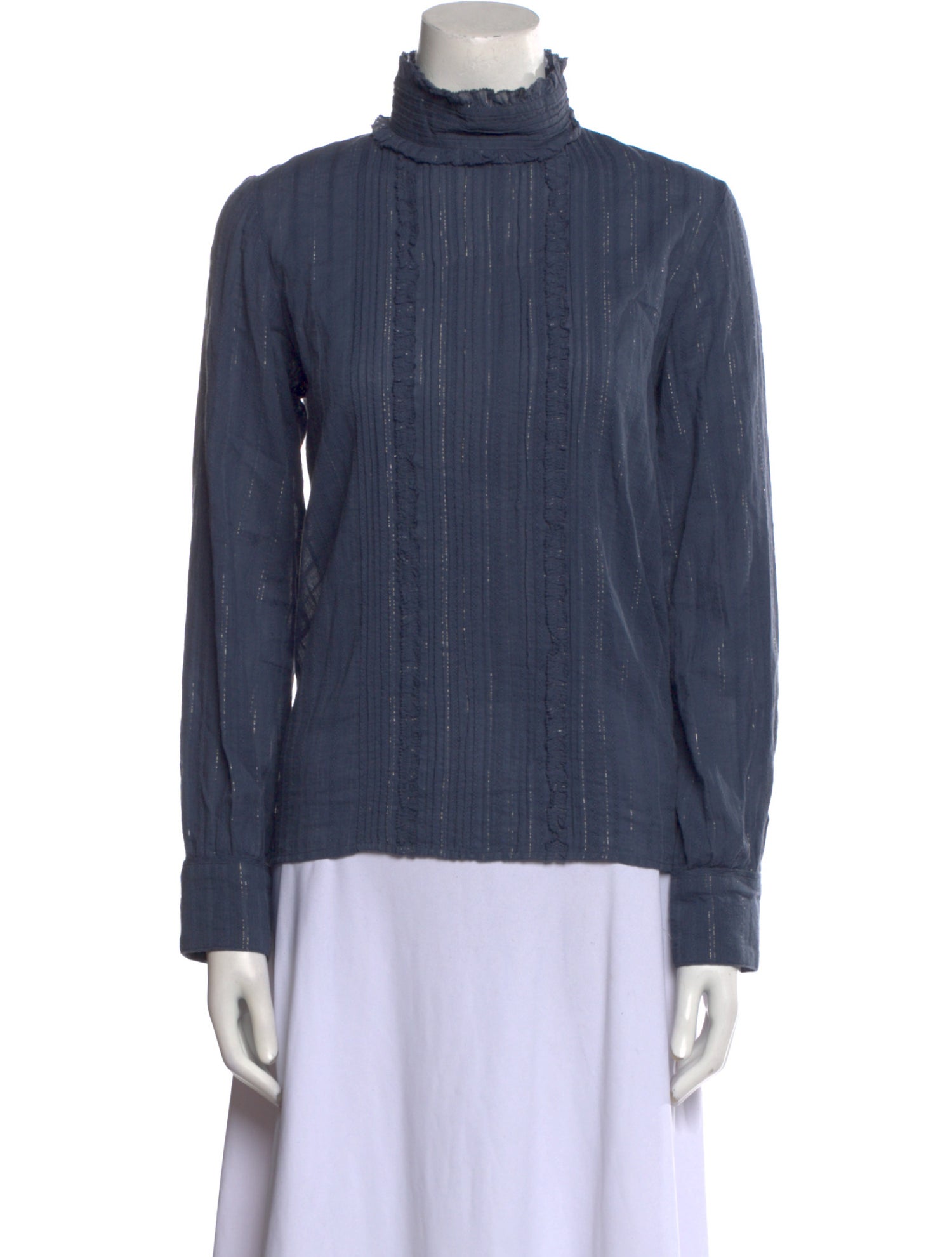 Vanessa Bruno Turtleneck Long Sleeve Blouse