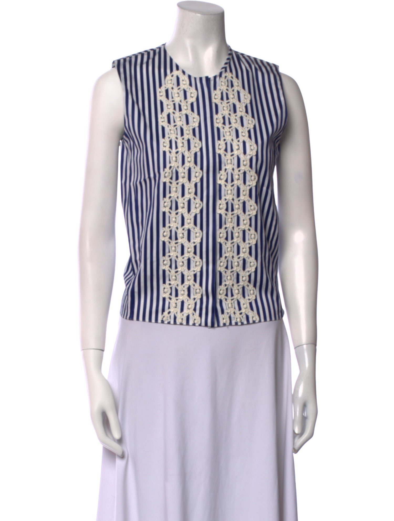 Vanessa Bruno Striped Crew Neck Top