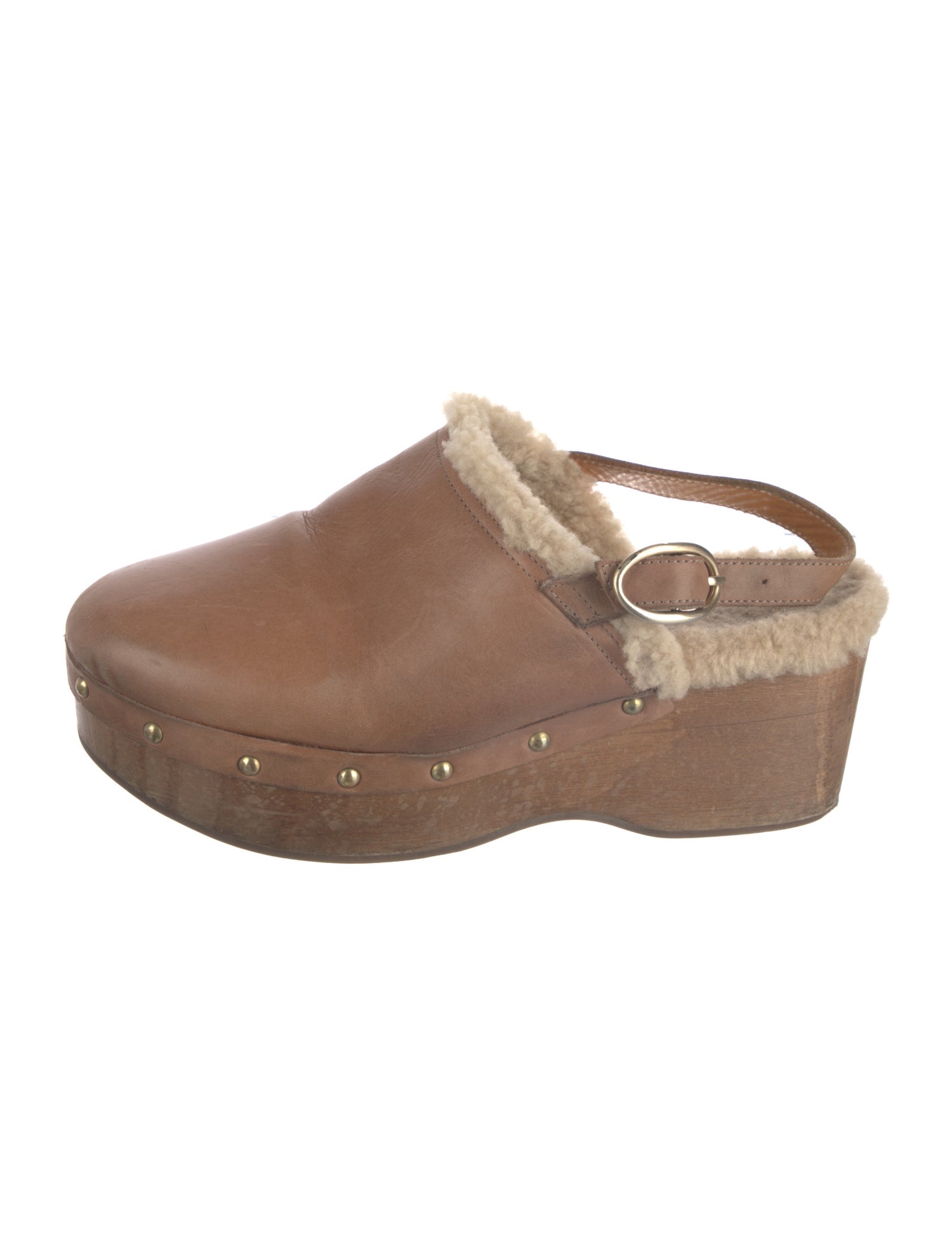 Vanessa Bruno Leather Slingback Flats