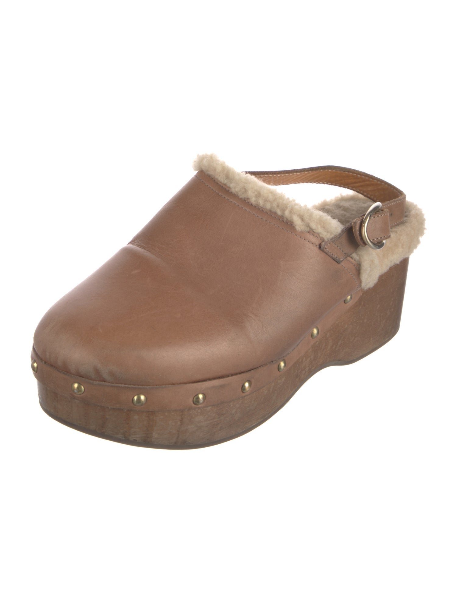 Vanessa Bruno Leather Slingback Flats