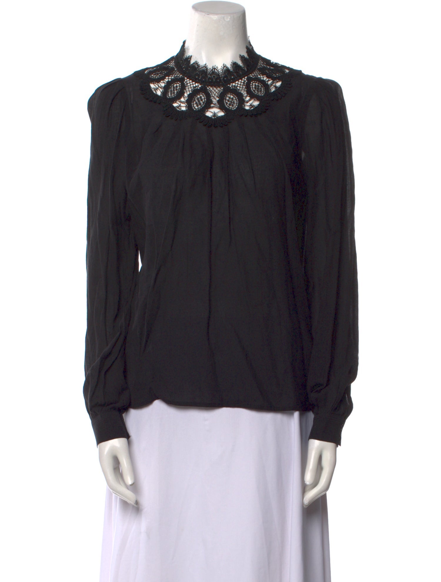 Vanessa Bruno Crew Neck Long Sleeve Blouse