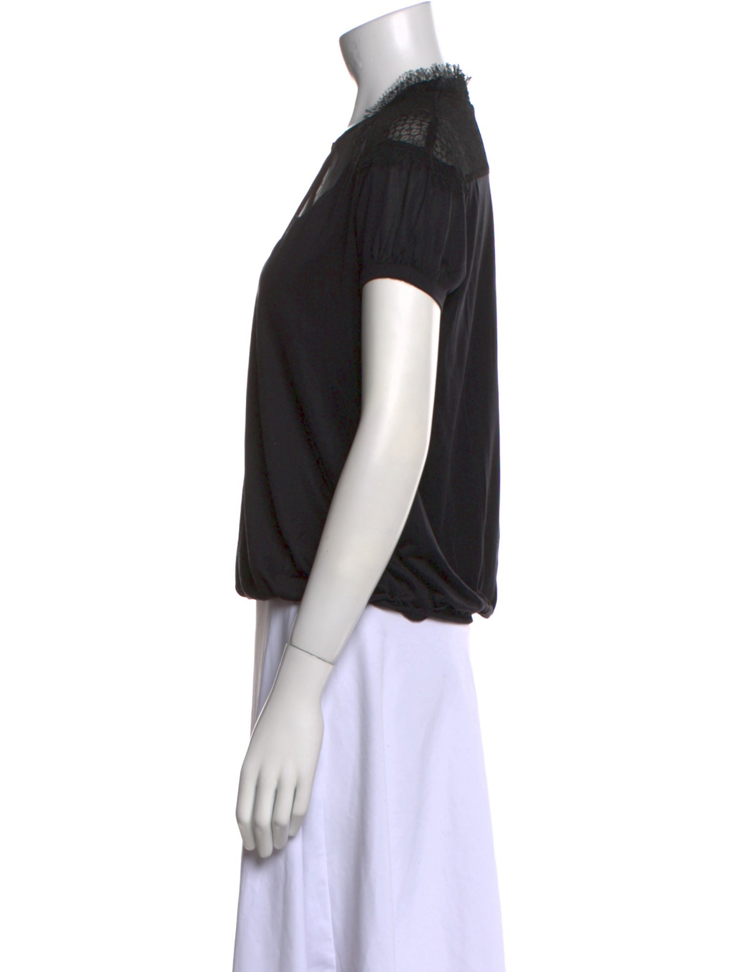 Vanessa Bruno Silk Crew Neck Top