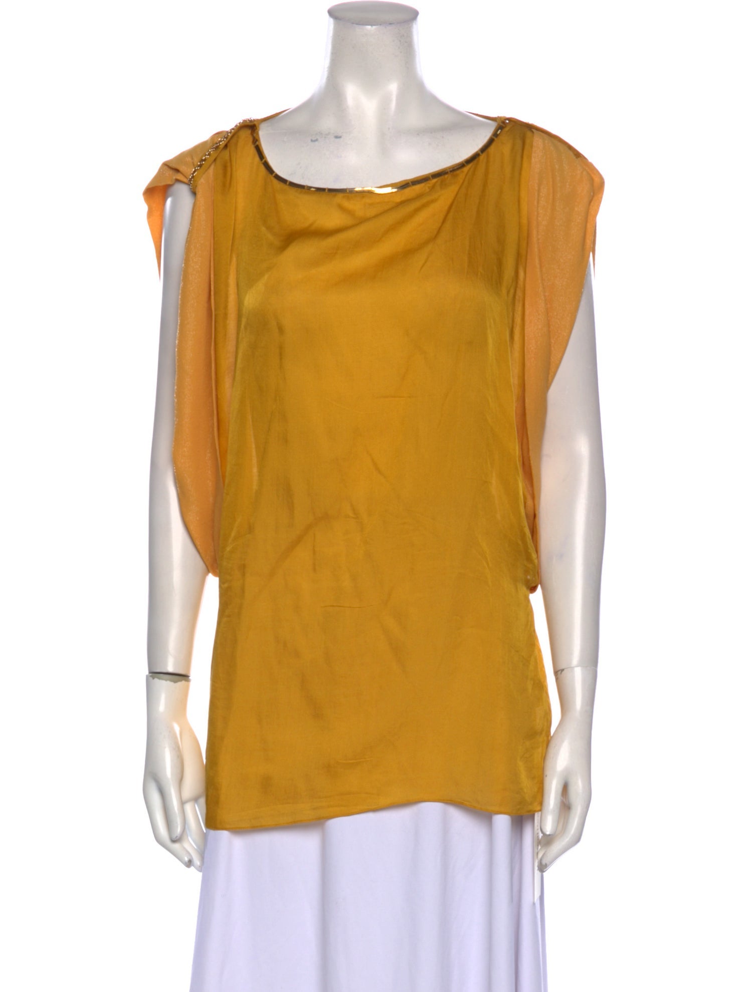 Vanessa Bruno Scoop Neck Short Sleeve Blouse