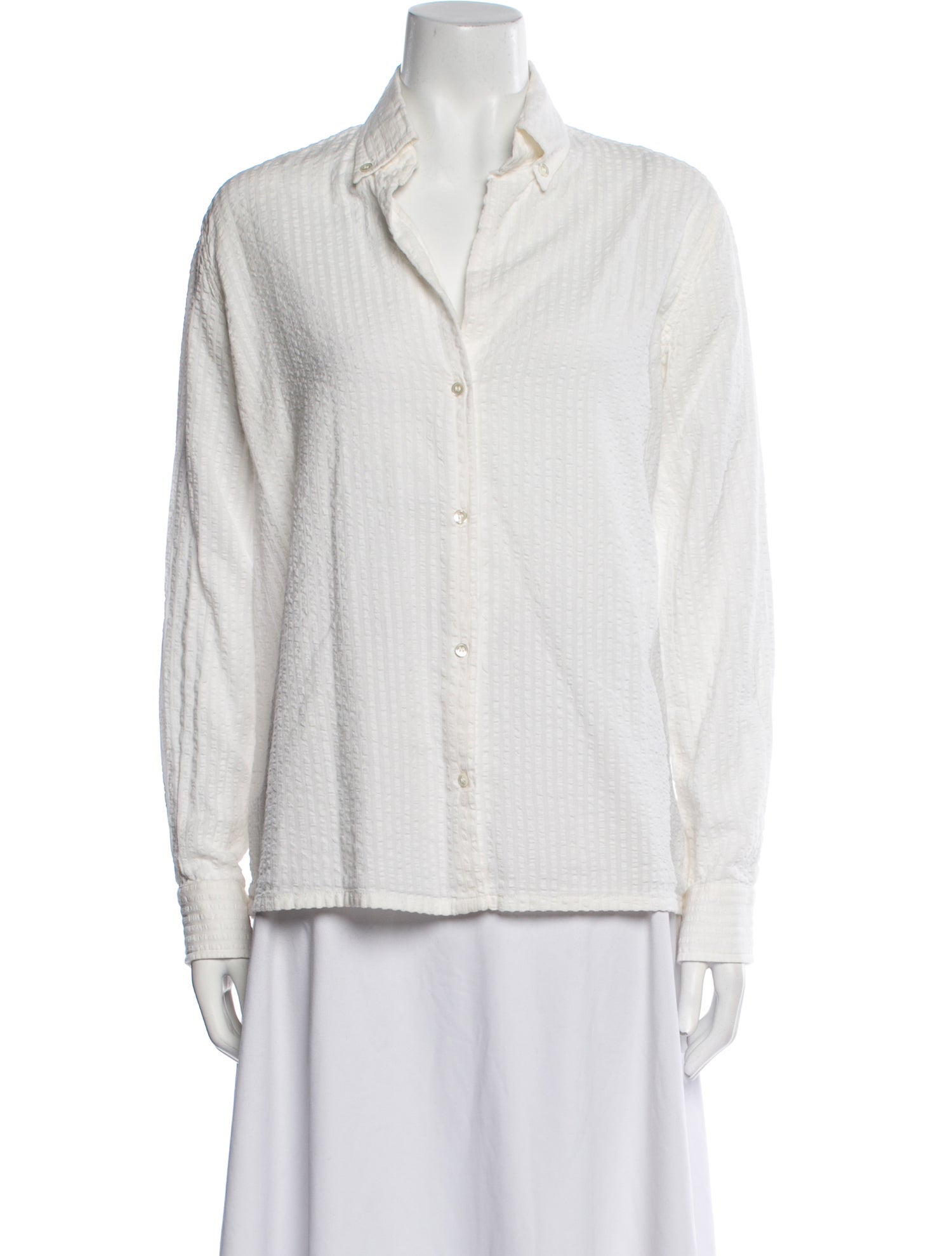 Vanessa Bruno Long Sleeve Button-Up Top