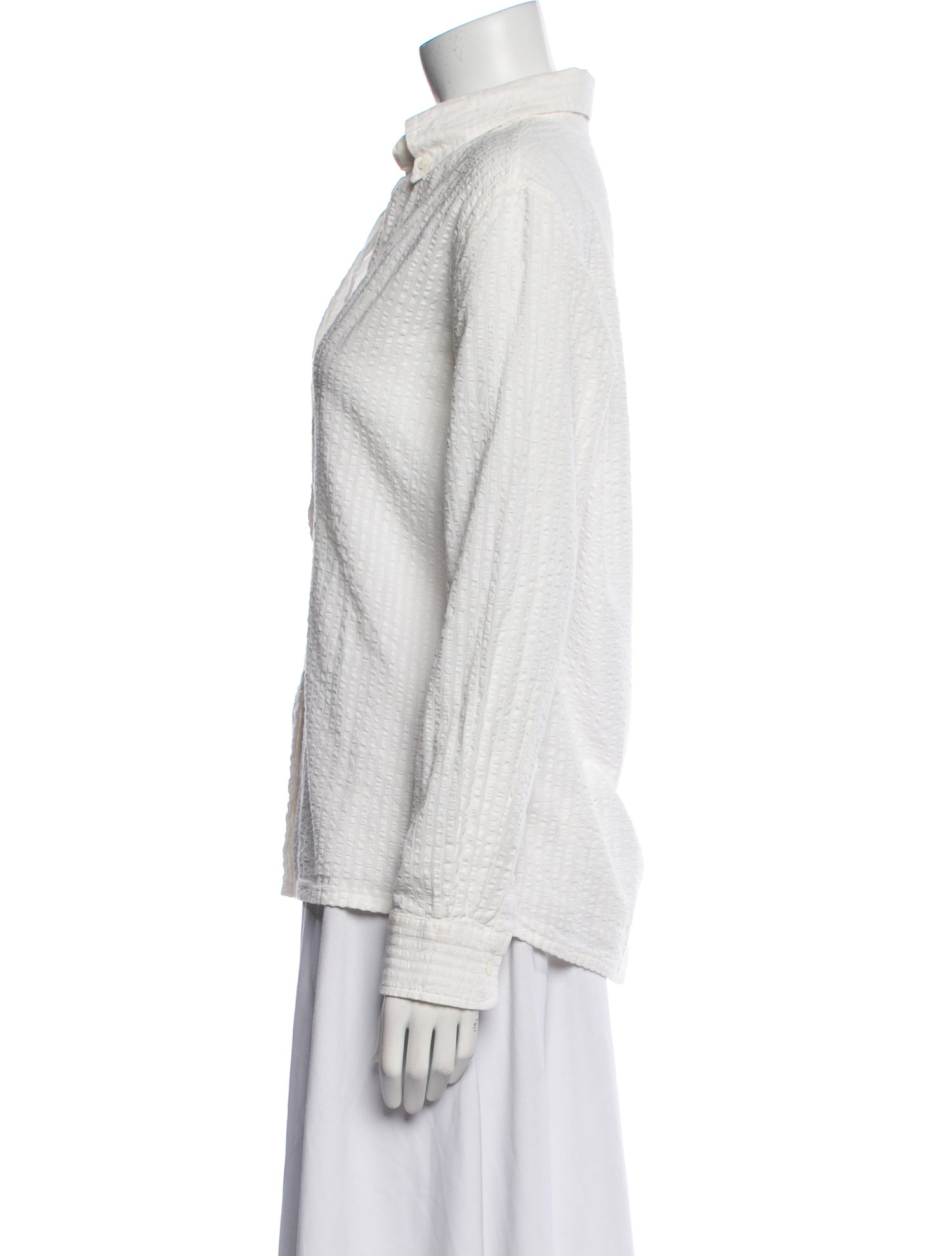 Vanessa Bruno Long Sleeve Button-Up Top