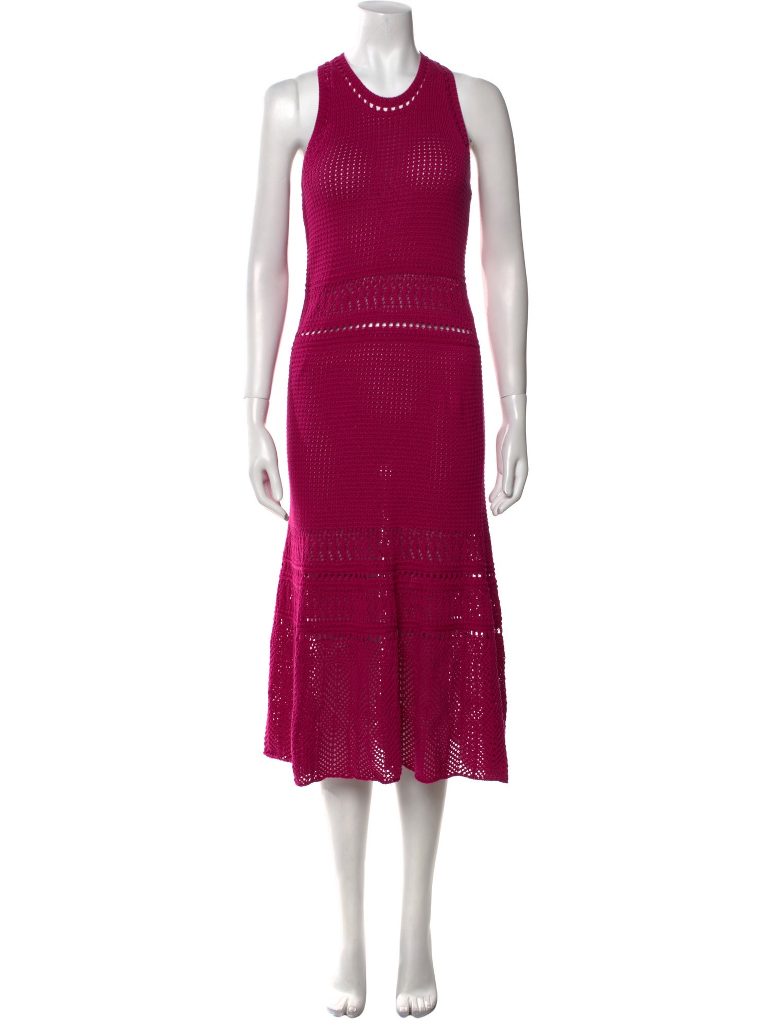 Vanessa Bruno Crew Neck Midi Length Dress