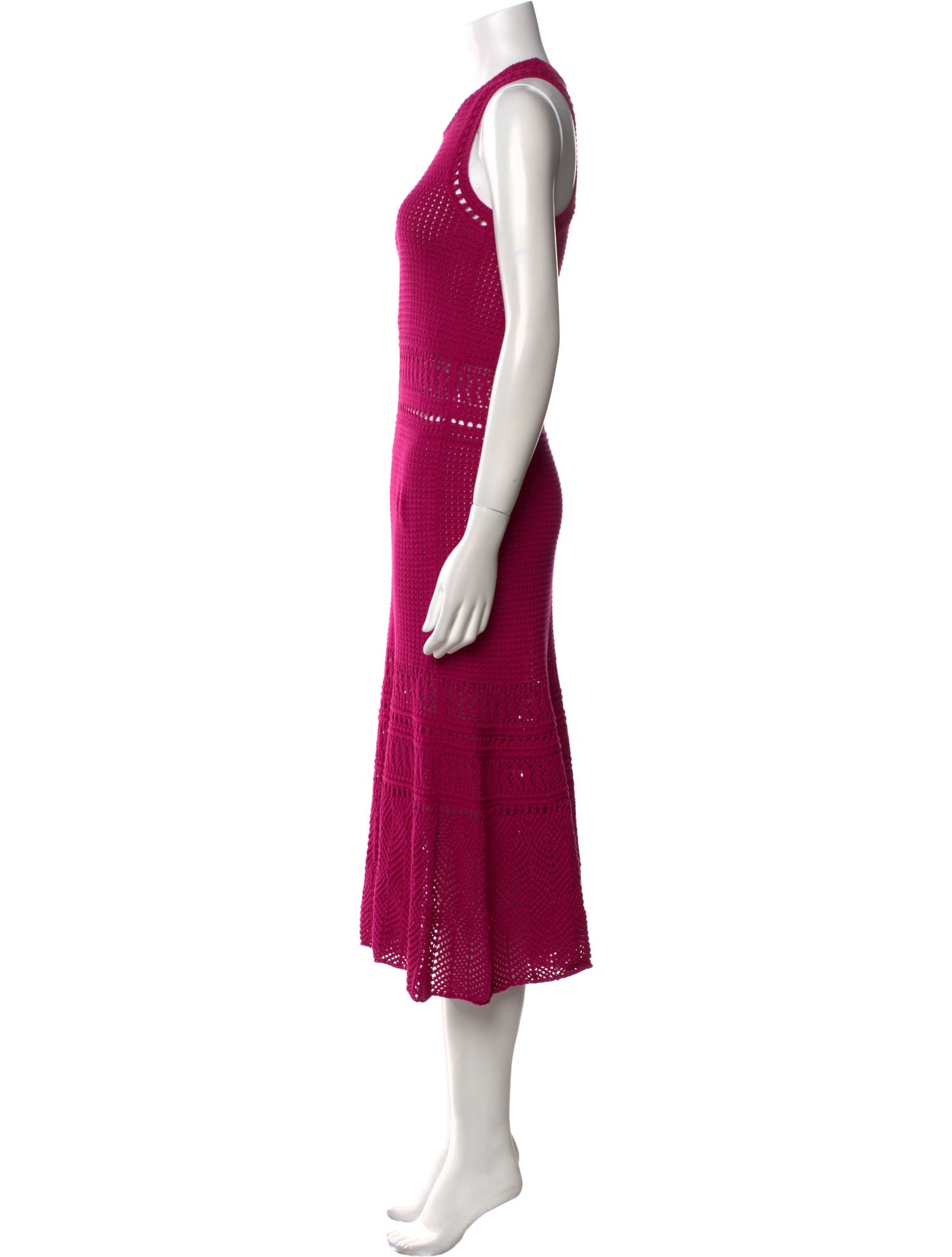 Vanessa Bruno Crew Neck Midi Length Dress