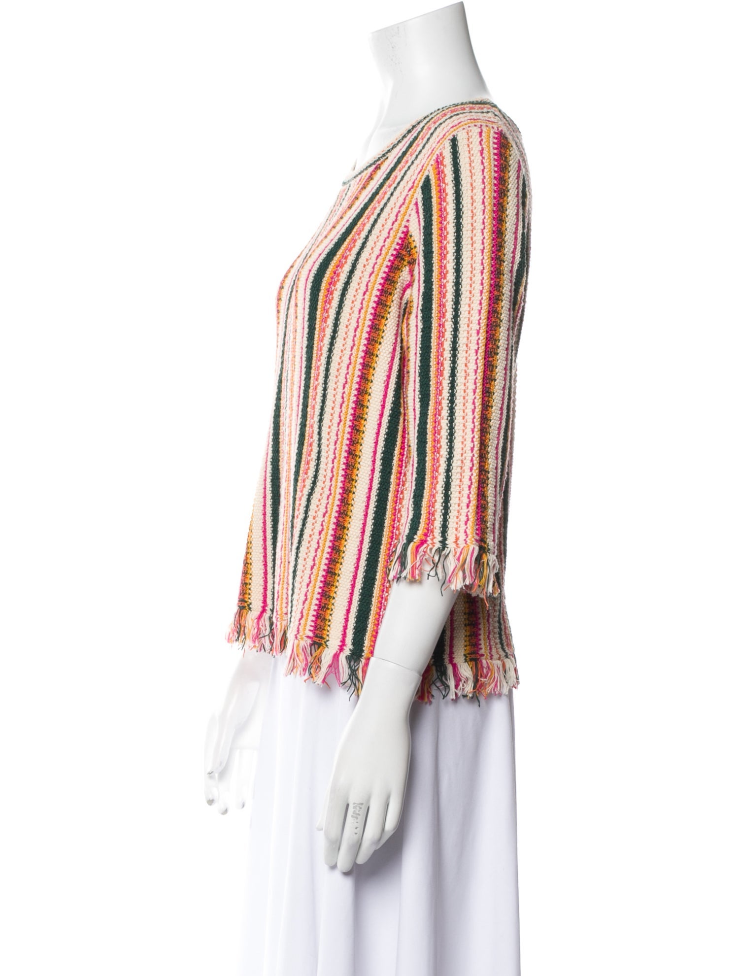 Vanessa Bruno Striped Scoop Neck Sweater