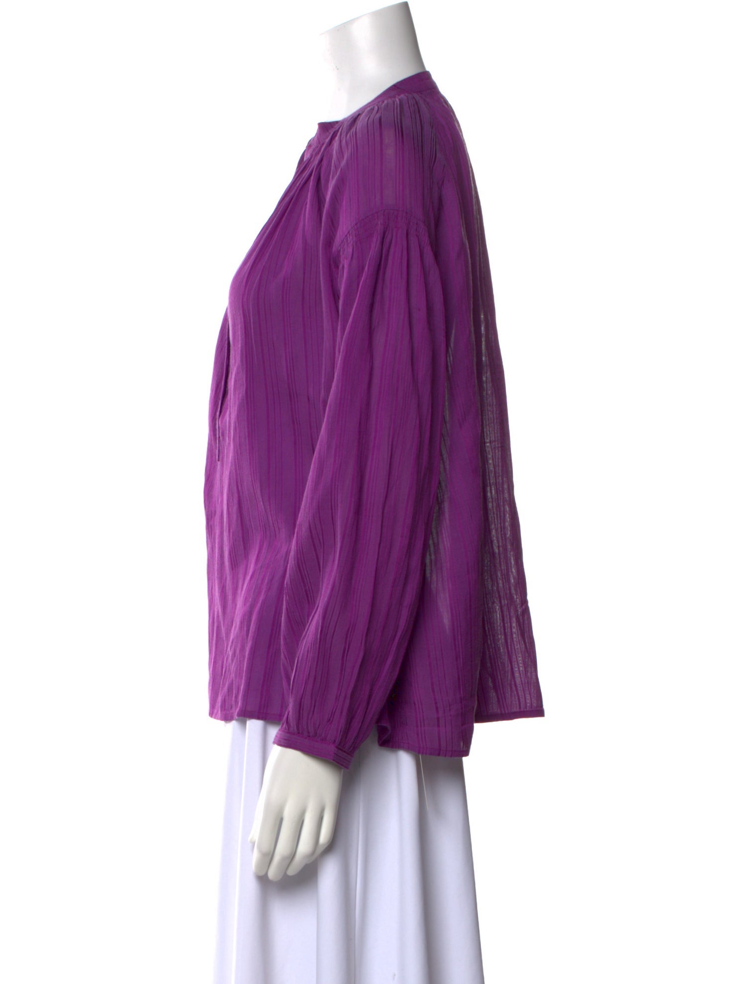 Vanessa Bruno V-Neck Long Sleeve Blouse