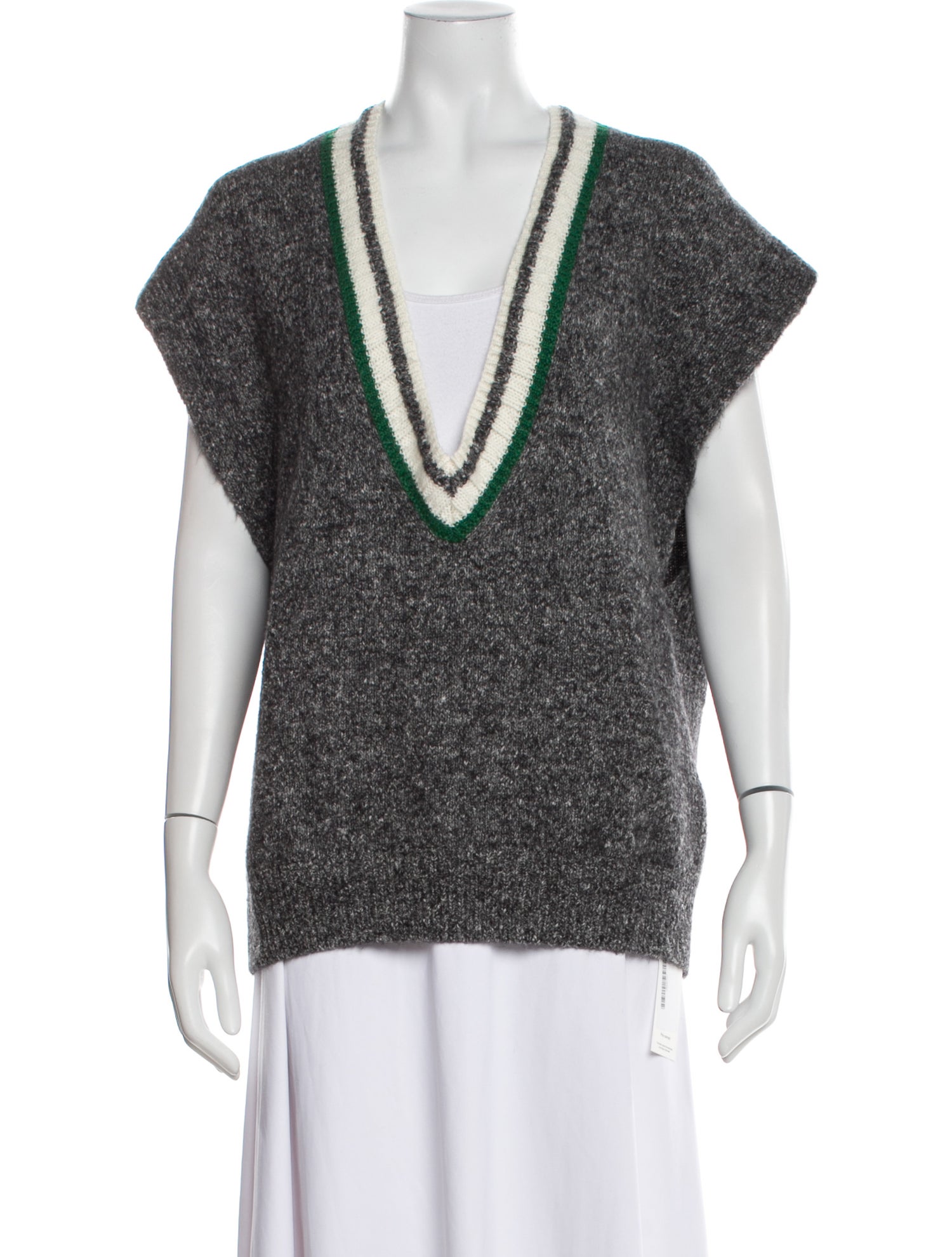 Vanessa Bruno Wool Plunge Neckline Sweater