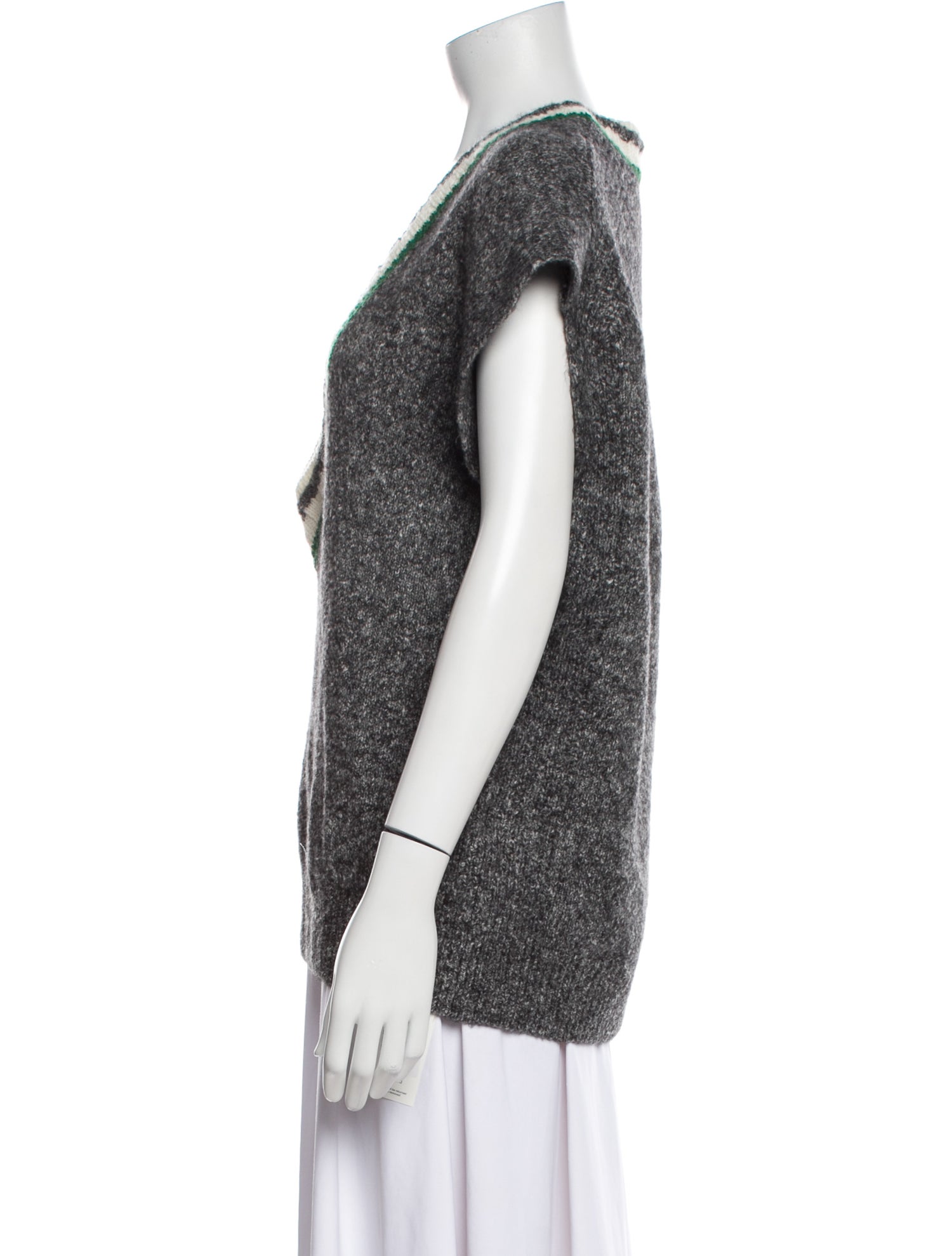 Vanessa Bruno Wool Plunge Neckline Sweater