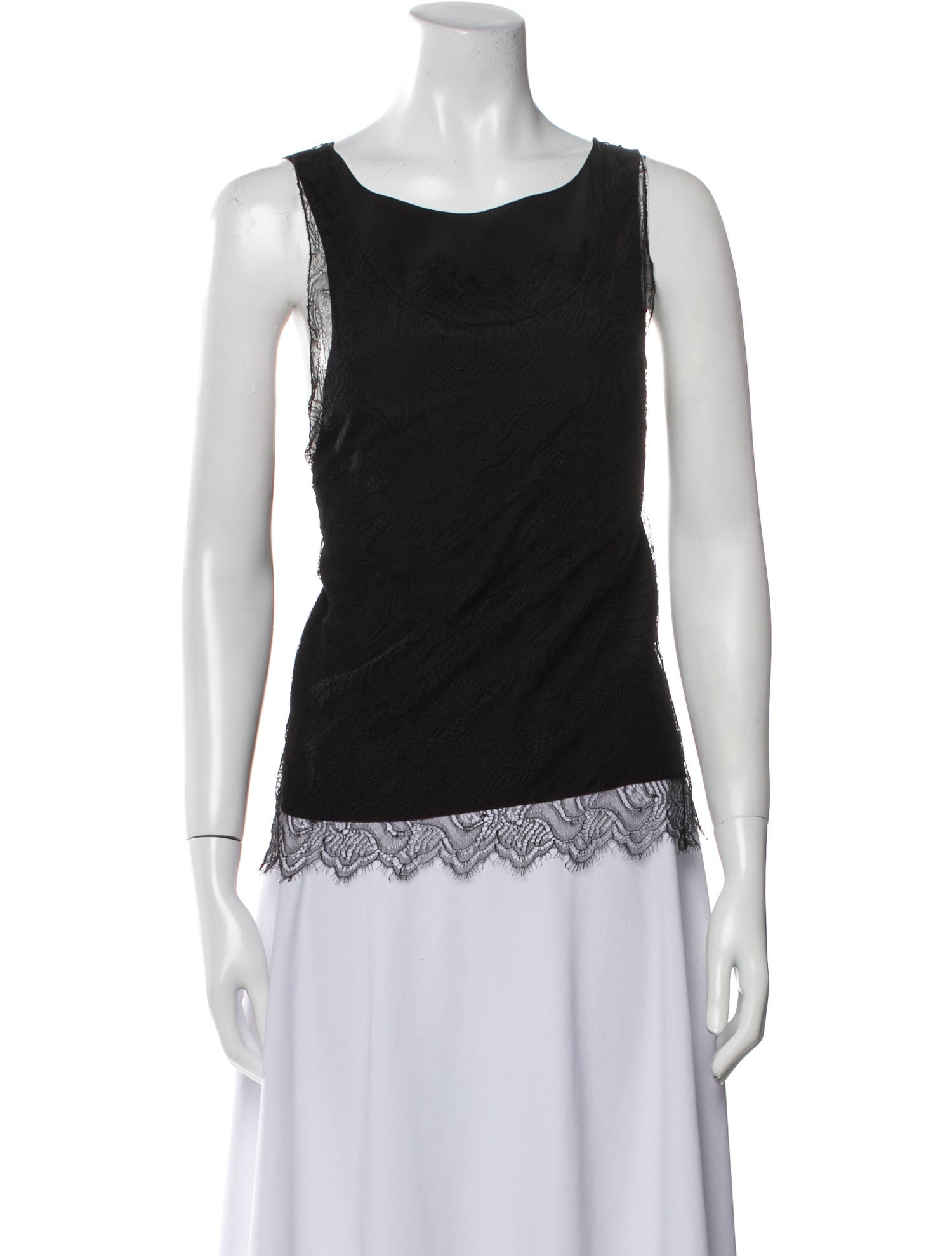 Vanessa Bruno Silk Scoop Neck Top