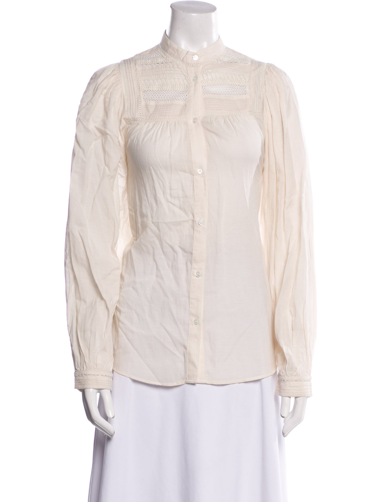 Vanessa Bruno Long Sleeve Button-Up Top