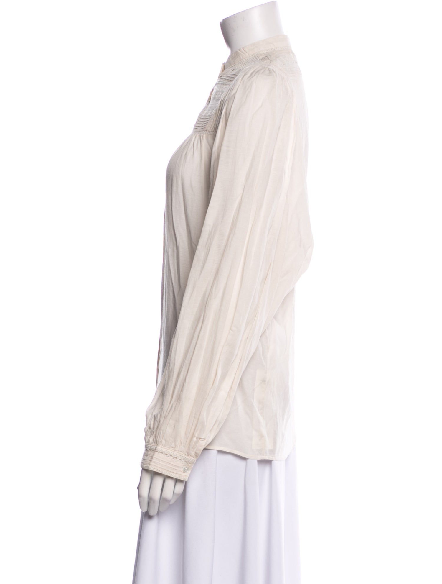 Vanessa Bruno Long Sleeve Button-Up Top